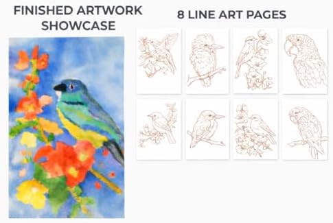 2026 Breathly Stress Relief Watercolor Books Painting Kit, All-in-One DIY Watercolor Art Kit, Paint-with-Water Portable Painting Art Book with 12-Color Pigment Dot Card & Water Brush Pen, Tri-Fold Pocket Painting Set, Relaxing Creative Kit for Beginner... - Image 6