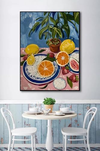 5DDIYART Paint by Numbers for Adults Beginner,Citrus Lemon Fruit Paint by Number Kits on Canvas Without Framed,Paint by Easy Acrylic Painting Home Wall Decor 16x20inch - Image 5