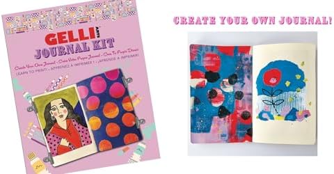 Gelli Arts Journal Kit - All-in-One Printing Kit with 3x5 Gel Plate, Roller, Mini Journal & Mixed Media Supplies, Art Set for DIY Crafts, Handmade Projects for Kids or Adults - Image 3