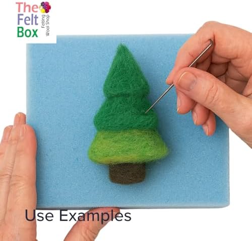The Felt Box Needle Felting Wool Carded Batts Shade Pack 100 Grams 3.5 Oz -Green - Image 4