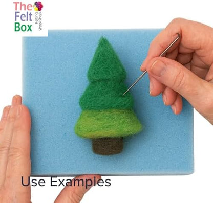 The Felt Box Needle Felting Wool Carded Batts Shade Pack 100 Grams 3.5 Oz -Green - Image 4