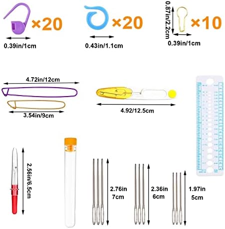 100pcs Crochet Hooks Set in Case Ergonomic Soft Grip Handles Weave Yarn Knitting Needles Kit and Crochet Needle Accessories Crochet Kit Complete Crochet Set for Beginners and Experiecced Crochet Lover - Image 3