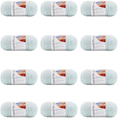 MICHAELS Bulk 12 Pack: Soft Classic™ Solid Yarn by Loops & Threads® by CraftSmart