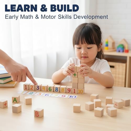 Wood Blocks for Crafting, Unfinished Wood Cubes, 1/2 Inch Natural Wooden Blocks, Pack of 180 Wood Square Blocks, Wooden Cubes for Arts and Crafts and DIY Projects - Image 4