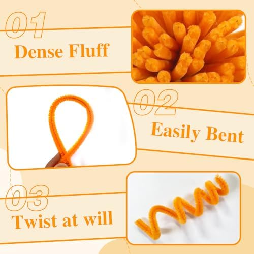 AHAMETON 620Pcs Sunflower Pipe Cleaners Flower Kit,Chenille Stems Craft - Image 4
