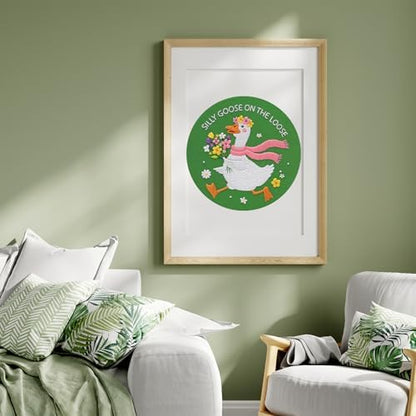 Louise Maelys Silly Goose Embroidery Kit for Beginners, Floral DIY Craft - Image 6