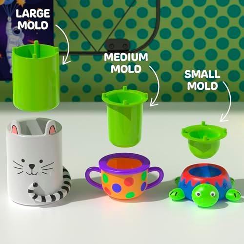Discovery™ Pottery Studio Motorized Clay Art Station – Complete Set with Pottery Wheel, 3 Molds, Tools, Paints, & Air-Dry Clay for Kids| Arts and Crafts Toy for Boys Girls| Art Supplies Activity Kit - Image 5