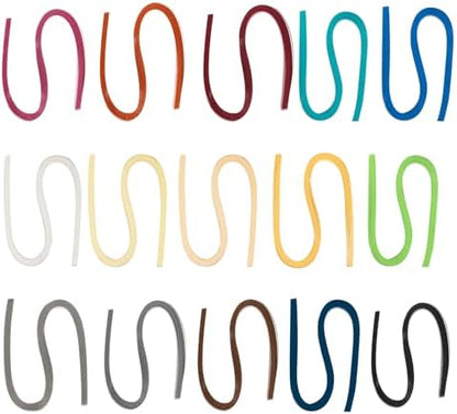 PATIKIL 900pcs Metallic Quilling Strips Paper 1cm x 54cm Origami Paper Quilling Kits for Adults Beginner Art DIY Craft Christmas, 15 Colors by PATIKIL