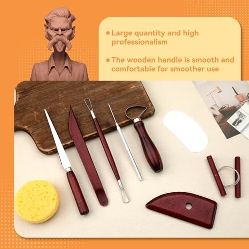 Pottery Tools Kit, Clay Tools Set, Ceramic Tool Kit - Image 3