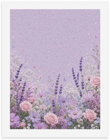 Bozfoxa Paint by Numbers Kit for Adults Beginner Lilac Rose Meadow by Unknown