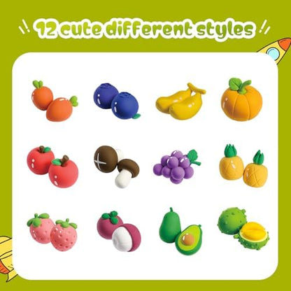 Both idea Air Dry Clay Kit with 12 Fruit Projects – Modeling Clay with Sculpting Tools, Step-by-Step Guide, DIY Arts and Crafts Set for Boys and Girls, Classroom Birthday Party Activity Family - Image 6