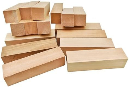 16Pcs Unfinished Basswood Blocks-1x1x4 Inch Small Rectangular Wood Blocks for Detailed Carving, Miniature Models, Art Projects, Unfinished Linden Wood (1x1x4in,16PC) - Image 7