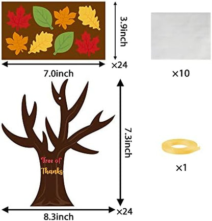 Haooryx Tree of Thanks Craft Kit Make Your Own Thanksgiving Tree Ornament - Image 2