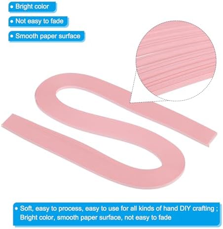 PATIKIL 240pcs Quilling Strips Paper 1/8"(3mm) 21"(54cm) Origami Paper Quilling Strip for Art DIY Hand Craft Christmas, Hot Pink - Image 3