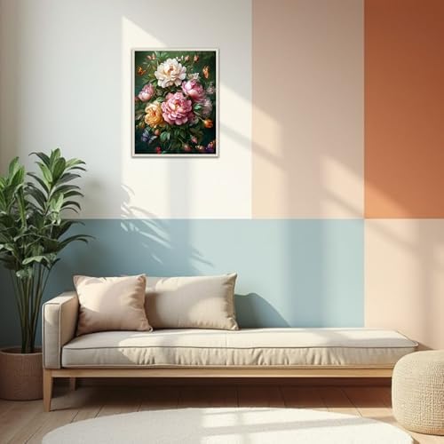 Banket Paint by Numbers Kit for Adults Beginner Flowers DIY Painting Kits for Adults Butterfly Easy Adult Paint by Number Kits on Canvas Color by Numbers for Gifts Home Wall Decor 16x20 Inch - Image 5