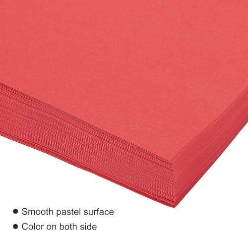MECCANIXITY 100 Sheet Origami Paper Double Sided Red 8.3 x 5.8 Inch Square Sheet for Art Craft Project, Beginners, Gifts Decor - Image 4