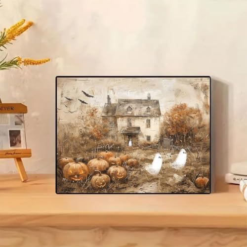 Halloween Pumpkin Paint by Numbers Kit for Adults Beginner (Without Frame) - Image 6