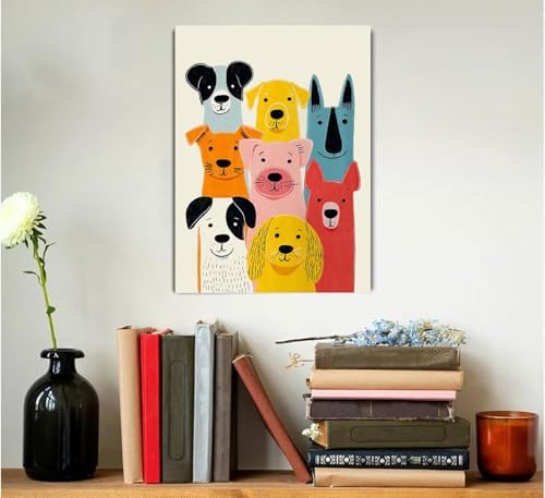TCDZMYGS Dog Paint by Numbers Kit for Adults Beginner,Easy Dog Adult Paint by Number Kits on Canvas with Frame,DIY Acrylic Oil Painting by Numbers Kits for Home Wall Decor 10x12 inch - Image 3