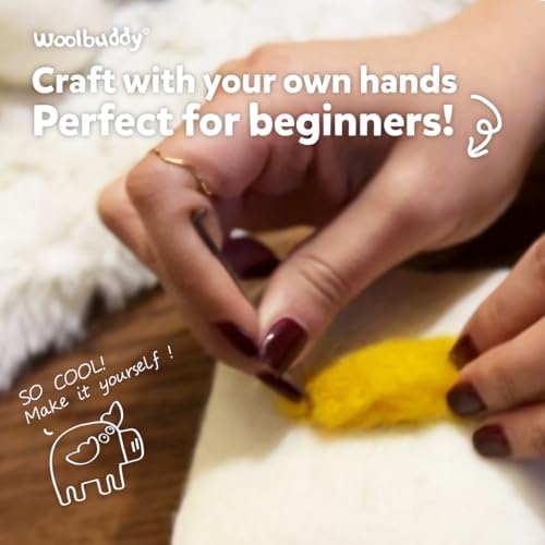 Woolbuddy Needle Felting Starter Kit (Moose) for Beginner & Adult with Tool - Image 7