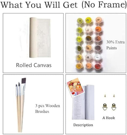 ZRIZQ Paint by Numbers Kit for Adults Beginner,Dessert,16x20 - Image 4
