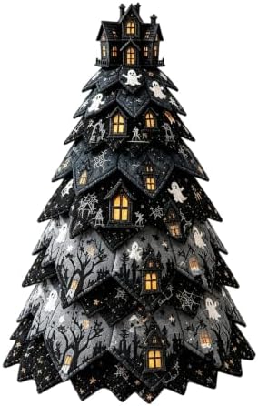 DIY Halloween Quilted Fabric Tree Kit, 3D Layered Sewing Craft Set Adults - Image 6