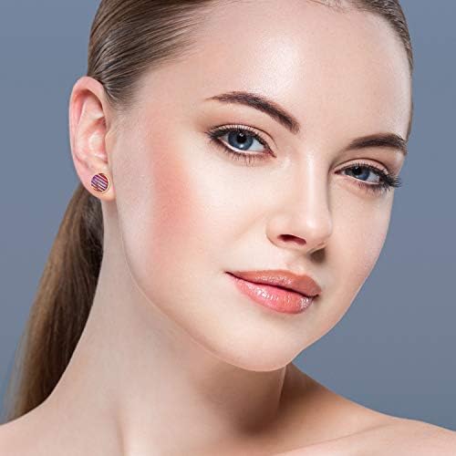 Hicarer 300 Pcs Earring Posts, Gold with Gold and Clear - Image 7