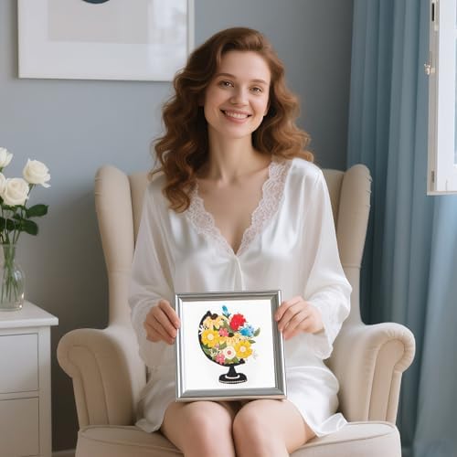 LX LERMX Embroidery Kits for Beginners, Adult Starter Cross Stitch Kit Needlepoint Complete DIY Kit with Unique Patterns, Hoop, Colorful Threads, Tools, Step by Step Instructions & Video Tutorial - Image 6