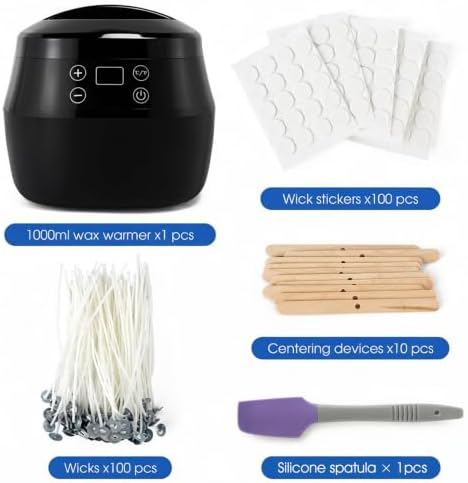 Kvriexlayn Candle Making Kit for Beginners, 110v Melter - Image 4