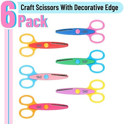 Mr. Pen- Craft Scissors Decorative Edge, 6 Pack, Bright Zig Zag Scissors - Image 2