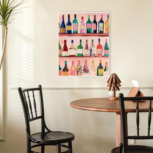 KYOQFVN Bottle Paint by Numbers Kit for Adults - Adult Paint by Number Kits - DIY Acrylic Oil Painting for Home Wall Decor 16X20 inch (Without Frame) - Image 6