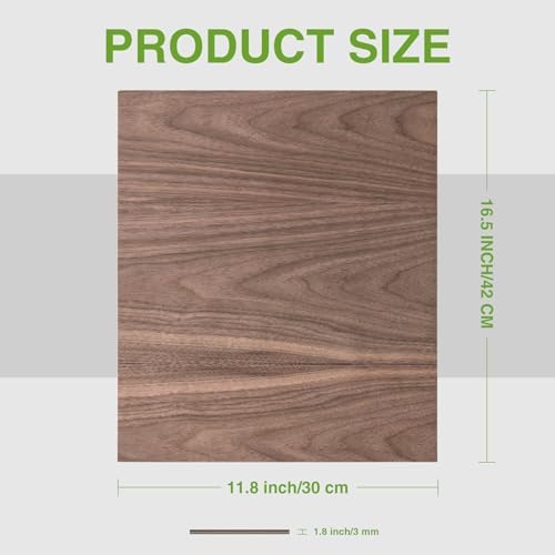 Rowood 6 Pack Plywood 1/8,2 Pack Walnut+2 Pack Basswood+Double Pack Birch,12x16.5x1/8inch,Thin 3mm Unfinished Plywood for Laser Cutting & Engraving,DIY Adult Craft Kits for Models Drawing,Wood Burning - Image 3