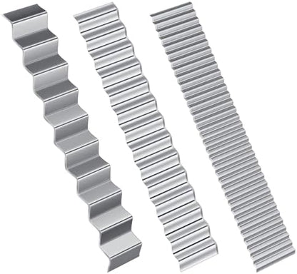 Sorcristy 3 Pieces Wave Blades Polymer Clay Cutters, Premium by Unknown