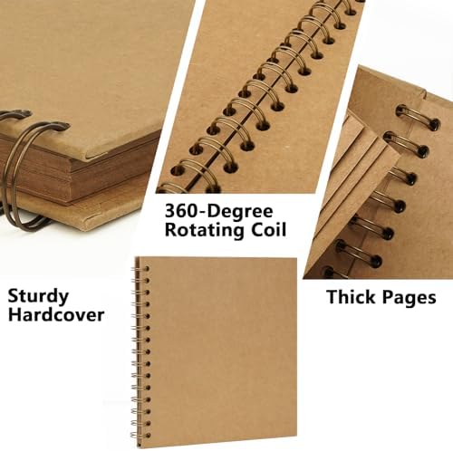 DIY Scrapbook Photo Album,40 Pages,10x10 Inch,Kraft - Image 4