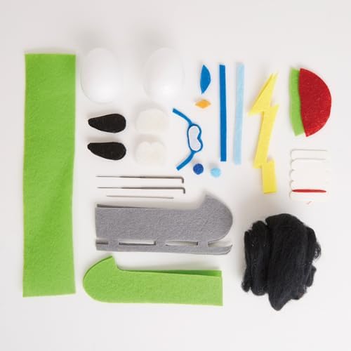 Simply Make Needle Felting Kit, Bobsled Penguins, Needle Felting Kit with Felting Needles and Felting Wool, Ideal Needle Felting Kits for Beginners, Fun DIY Craft Kit - Image 2