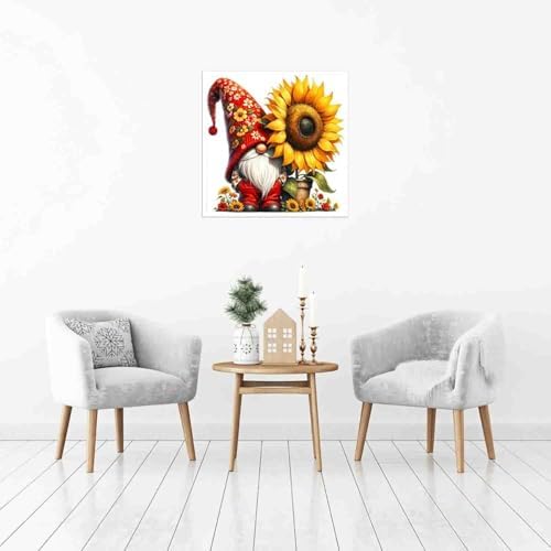 DYAIANGMU Gnome Stamped Cross Stitch Kit for Adults 13.7x13.7 inches - Image 4