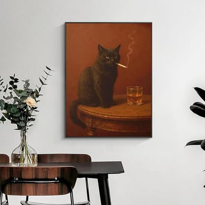 YOLENIX Black Cat Paint by Numbers Kit for Adults Beginner (Without Frame) - Image 3
