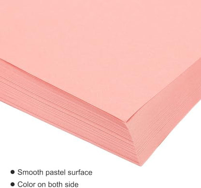 MECCANIXITY 100 Sheet Origami Paper Double Sided Fluorescent Pink 11.7 x 8.3 Inch Square Sheet for Art Craft Project, Beginners, Gifts Decor - Image 4