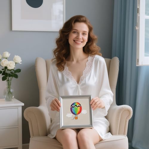 LX LERMX Embroidery Kits for Beginners, Adult Starter Cross Stitch Kit Needlepoint Complete DIY Kit with Unique Patterns, Hoop, Colorful Threads, Tools, Step by Step Instructions & Video Tutorial - Image 6