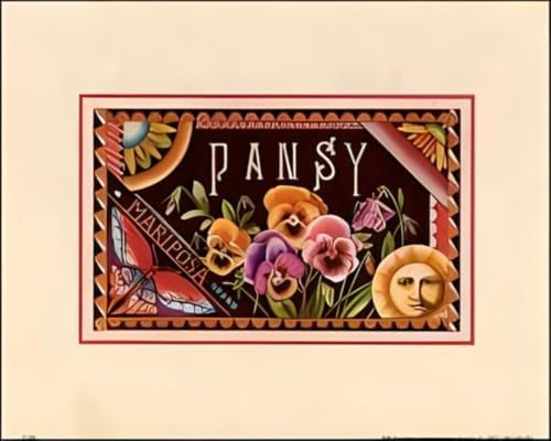 DSC Pansy Seed Packet - Paper Tole 3D Decoupage Craft Kit Size 8x10 inches K8-1093 by DSC