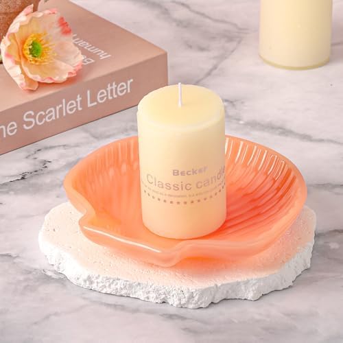 Gartful 3 Pieces Tray Resin Molds, Silicone Jewelry Dish Molds, DIY Storage Container Epoxy Casting Molds for Jewelry Ring Holders, Soap Dish, Candle Holder, 3 Large Styles(Conch & Star & Shell) - Image 4
