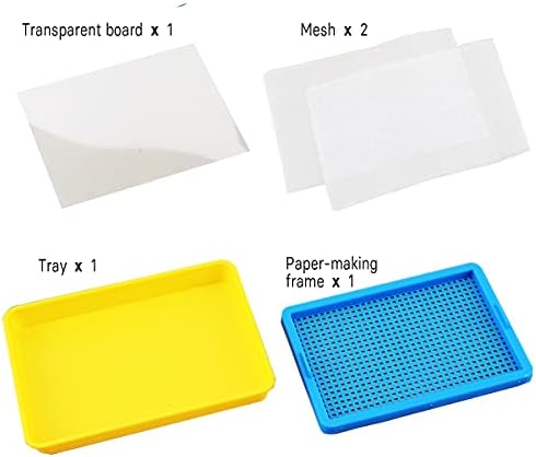 Worown Plastic Paper Making Frame Kit, Papermaking Mould, 5 x 7 Inch Screen for DIY Paper Making - Image 2