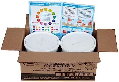 Crayola Air Dry Clay, Classic Colors, Bulk (4) Set of 2.5 lb. Resealable Buckets, Modeling Clay Alternative for Kids - Image 6