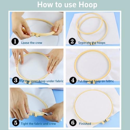 DIY Punch Needle Kits Goose and Flower Garland 20x20cm - Image 4