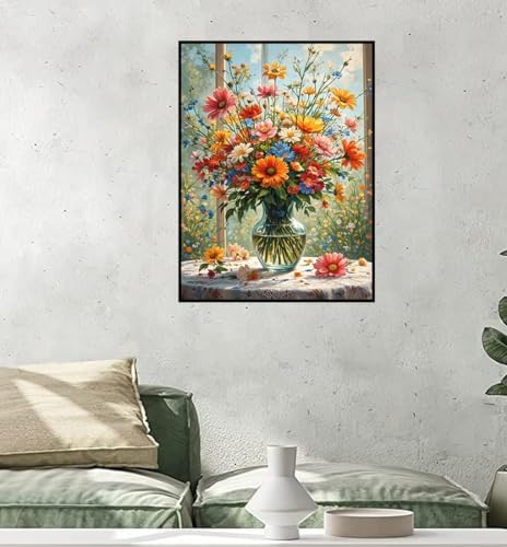 Diamond Art Kits for Adults, Flowers Diamond Art Painting Kits for Adults - Image 3