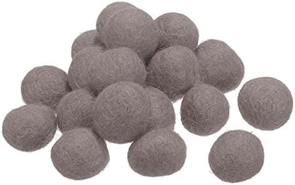 PATIKIL Wool Felt Balls Beads Wool Felting Pom 2cm 20mm Grey for Home Decor DIY Crafts Handcrafts Project Pack of 20 by PATIKIL