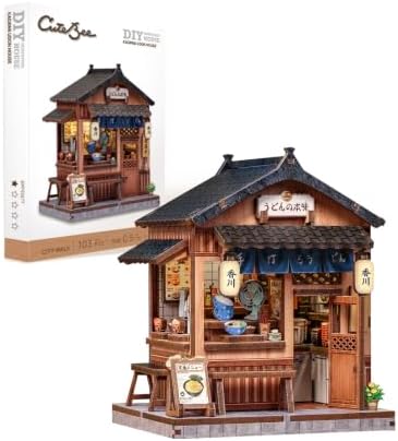 CUTEBEE 3D Wooden Puzzle Miniature House Kit for Adults, DIY Craft Gift by CUTEBEE