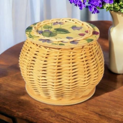 PEDDIG SHOP DIY Basket Weaving Kit with Lid – Complete Rattan Craft Set for Adults & Teens 12+, Handmade Lidded Storage Basket Making Kit with Step-by-Step Instructions - Image 6