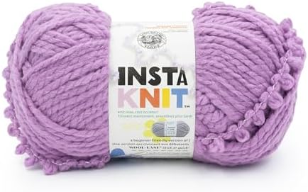 Lion Brand Yarn InstaKnit Beginner Yarn for Knitting, VIO-Let It Go, 1 Pack by LionBrandYarn