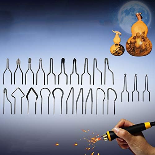 23pcs Wire Wood Burning Tips, Pyrography Tip Nibs Kit, Wood Burner Set Tool For 30-50w Adjustable Wood Burning Machine Pyrography Machine - Image 4