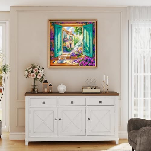 Ycydilirab Landscape Paint by Number Adult - Paint by Numbers Kits for Adults,Canvas Paint by Numbers for Adults,Drawing Colorful Paintworks Artwork for Adult Home Wall Decoration and Gifts16x16inch - Image 3